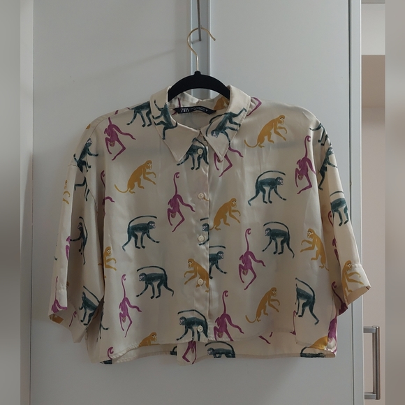 Zara Monkey Shirt - Picture 1 of 4